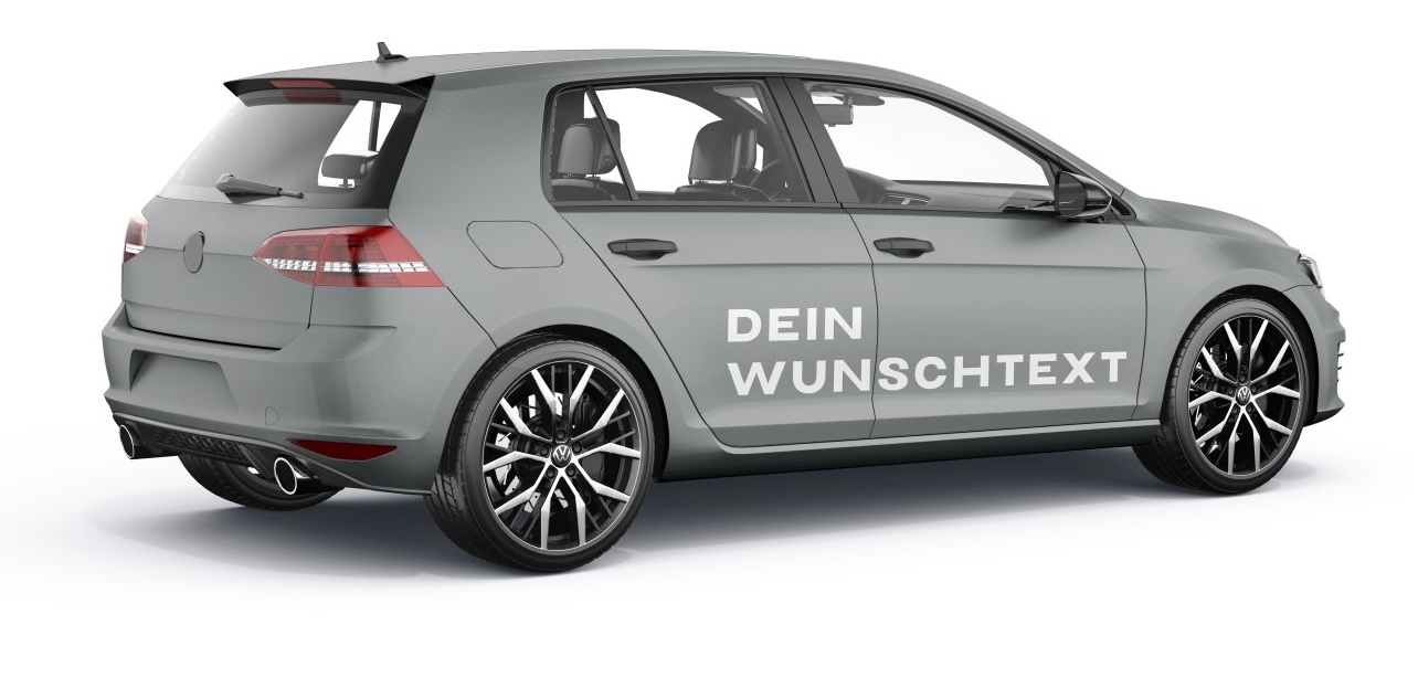 Fahrzeug Beschriftung